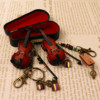刻字定制木质小提琴大提琴钥匙扣包包挂件情侣男女创意情人节礼物