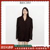 RECTO设计师品牌23秋冬女式复古条纹纯羊毛夹克西装秋季外套女
