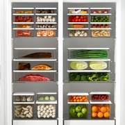 冰箱收纳盒食品级冷冻专用冰柜冻肉保鲜盒日本可微波密封盒子