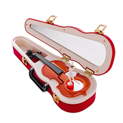 古典优雅文艺小提琴音乐盒八音盒创意旋转跳舞女孩手拎包生日礼物