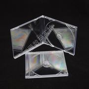 加厚透明cd盒dvd盒cd，光碟盒单片光盘盒碟盒专辑收纳盒25片