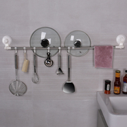 双庆浴室毛巾吸免打巾卫生间不锈钢，毛巾杆单杆，厕所挂毛孔架架
