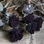 云南黑玫瑰干花花束黑魔术天然真花永生花家居装饰拍照道具插花