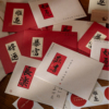 贺卡信封套装原创镂空好看的中国风书法，手写个性励志文字美好祝福生日送人教师中秋节日留言空白卡片中式礼物