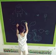 加厚黑板贴儿童涂鸦画画教学白板黑板纸家用自粘可移除墙贴纸墙膜