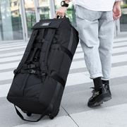 超大容量旅行包双肩背包男女带轮子，手提行李包收纳(包收纳)托运搬家行李袋