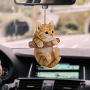 跨境小猫悬挂装饰品彩色气球汽车内饰装饰创意可爱猫汽车挂件