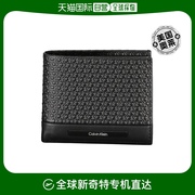 自营Calvin Klein 皮革男士钱包 - 黑色 美国奥莱直发