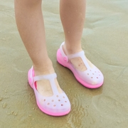 女童洞洞鞋夏季沙滩拖鞋防滑2023公主软底儿童中大童果冻凉鞋