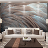 3D立体艺术羽毛壁画8d客厅电视背景墙壁纸卧室沙发装饰无缝墙纸5D