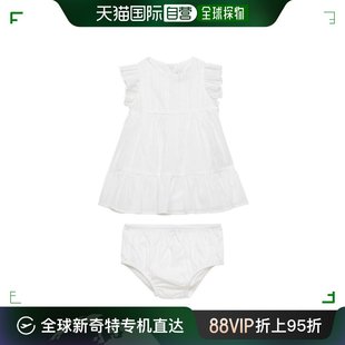 香港直邮潮奢ilgufo婴儿荷叶边连衣裙，套装童装p24vm752c0003