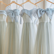 大码伴娘服女2023婚礼平时可穿小众仙气定制220斤长款礼服裙