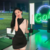 韩版高尔夫球服女套装时尚，修身无袖上衣，防走光包臀半身短裙子女