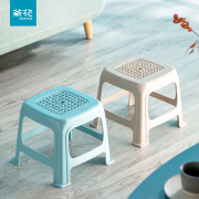 茶花塑料凳儿童凳加厚小板凳小凳子薯角矮凳椅子换鞋家用可叠放