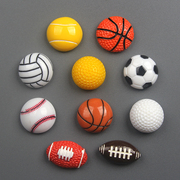 卡通创意运动球类磁性树脂冰箱贴磁贴篮球足球网球黑白板贴装饰贴