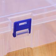 16*11方形大号锁扣塑料盒子有盖透明元器件工具收纳盒零件包装盒