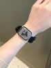 适用于iwatch8苹果手表iwatch9876543代透气发圈表带applewatchse手表带s8少女可爱s6高级雪纺
