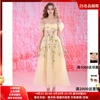 ZS名品越南设计师Maddy hates rose桃心领短袖高腰透沙气质连衣裙