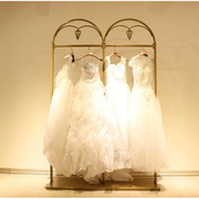 欧式婚纱架子高档展示架壁挂旗袍，礼服架影楼，新娘服装店挂衣架落地