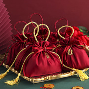 婚礼大号喜糖袋子创意婚庆，结婚喜糖包，糖果袋布袋中式布艺喜糖盒子