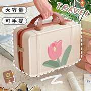 可爱高级化妆箱旅游化妆包化妆品，收纳包旅行箱收纳箱便携行李箱女
