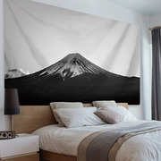 现代简约富士山墙面装饰超大背景布客厅(布客厅，)沙发卧室壁挂毯床头挂布