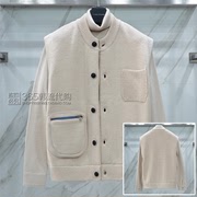 Liberclassy韩国23年冬季乳白色开衫单排扣青春活力长袖毛衣