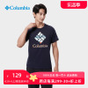 Columbia哥伦比亚T恤男春夏户外休闲运动印花棉质圆领短袖AE0403