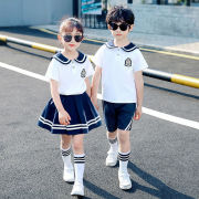 幼儿园园服夏季套装英伦，风小海军儿童小学生表演演出服校服运动装