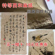 特等西和麻纸国展仿古宣纸书法作品纸四六尺练字毛边纸元书半生熟