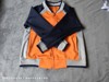 橙色校服外套中小学生上衣拼接休闲运动套装定制款长裤短袖冬裤子
