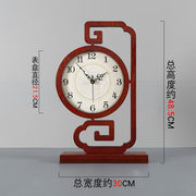 高档座钟客厅创意台式钟表，中式简约大气家用大号台钟时钟摆钟桌面