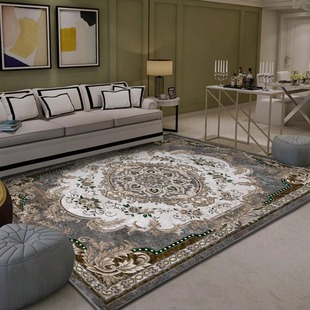 欧式客厅地毯土耳其波斯地毯茶几地毯卧室床边毯美式田园混纺