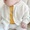 婴儿开衫男女童宝宝针织衫毛衣，婴幼儿小外套空调，衫纯棉春秋季薄款