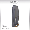 NG Minimalism 2024春韩版设计感假两件休闲西裤裙裤女直筒