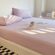 单品ins简约纯色单品床单，1.5m1.8米单件床笠亲肤纯棉床罩床单
