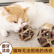 猫玩具薄荷球木天蓼磨牙棒自嗨解闷神器猫咪磨牙逗猫棒小猫咬用品