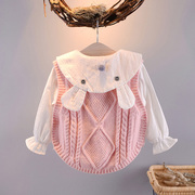 韩版女童外套春装宝宝，上衣潮0-1婴儿长袖，衣服儿童春季2-3岁小女孩