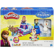play-doh培乐多frozen冰雪，奇缘安娜公主娃娃驯鹿，彩泥橡皮泥玩具