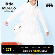 littlemoco童装春秋装，儿童女童娃娃，领长袖网纱连衣裙kbb3drs009