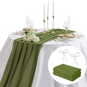 甜品台布置桌布ins纯色雪纺，生日婚礼庆，背景桌巾帷幔装饰西餐桌旗