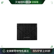 香港直邮Givenchy 黑色logo标识皮质三折钱包 BB60K7B1J4