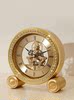 欧式黄铜座钟摆钟座钟时尚创意个性客厅台式钟音摆件坐钟表黄铜带