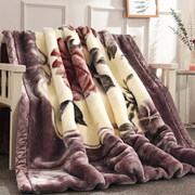 拉舍尔毛毯被子加厚冬季双层珊瑚绒学生宿舍单双人保暖午睡小毯子