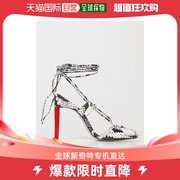 香港直邮The Attico 女士 Adele 蟒蛇纹印花皮质凉鞋