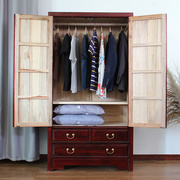 香樟木实木衣柜防虫蛀挂衣柜，两门立柜整装衣橱仿古衣柜中式大衣柜