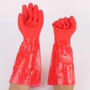 加棉手套春蕾牌969-40绒里手套红色，家用手套保暖手套加长手套