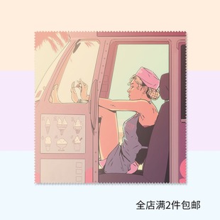 源本原创设计 时尚印花手机数码巾 ins风 眼镜布 擦屏布指甲油