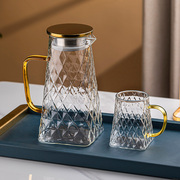 玻璃杯套装耐热水杯家用水具喝水杯子冷水壶泡茶杯待客Y茶具牛奶