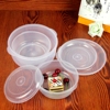 唯真百货大号微波炉，食品盒圆形塑料，保鲜盒透明快餐盒泡面盒